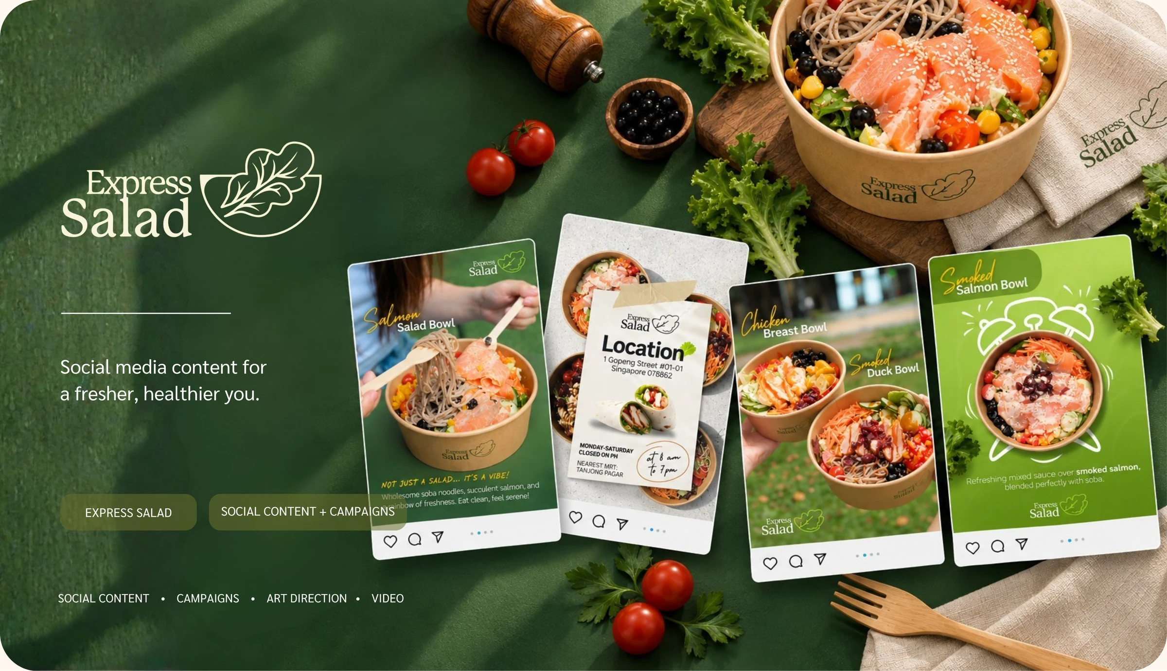 Express Salad portfolio artwork
