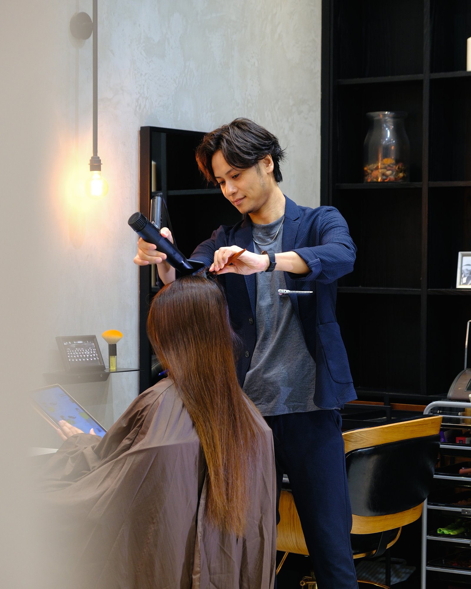 AUBE salon content and hair styling